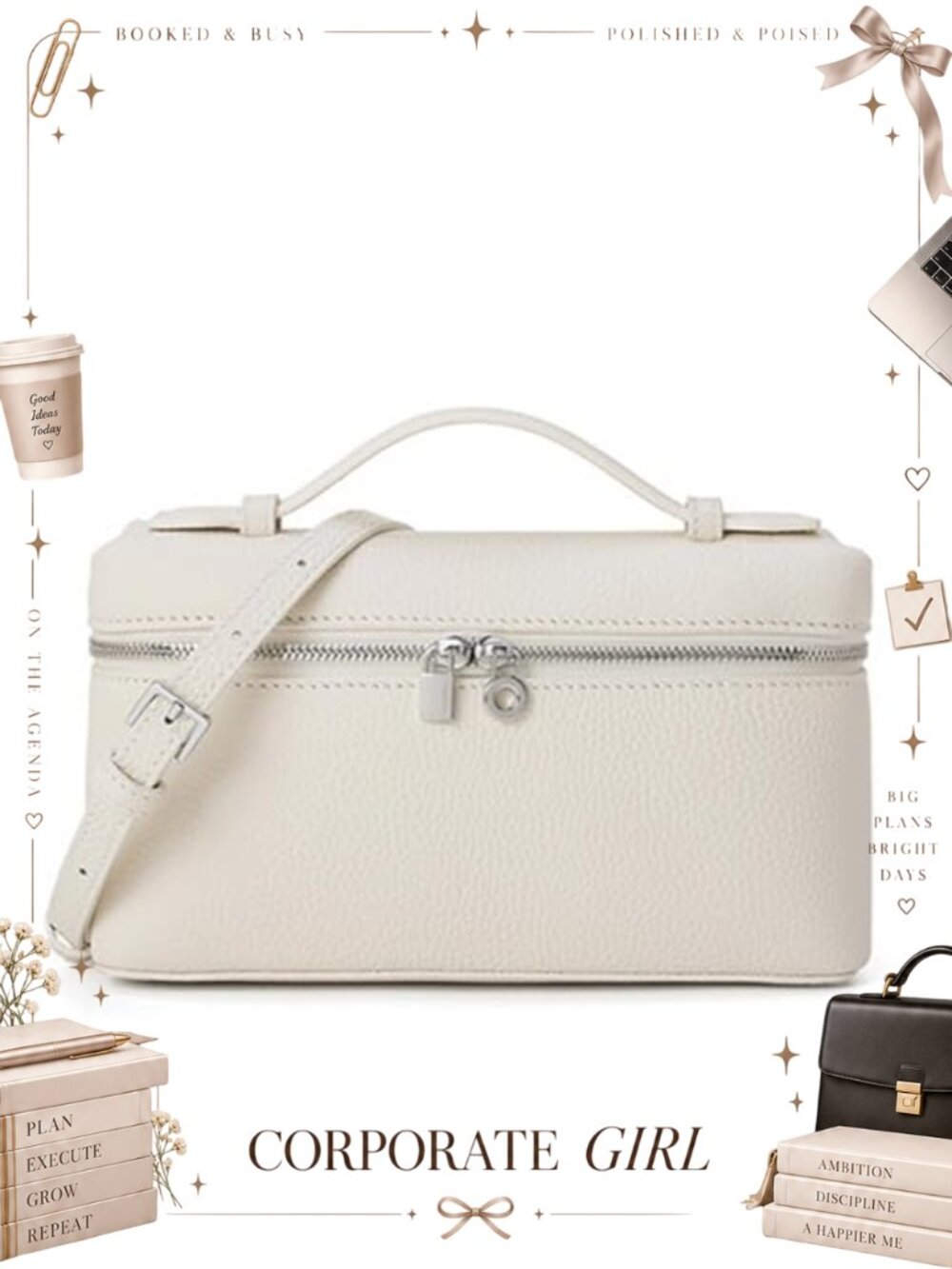 Small Crossbody Bag Vegan Leather Pouch Designer Shoulder Handbag